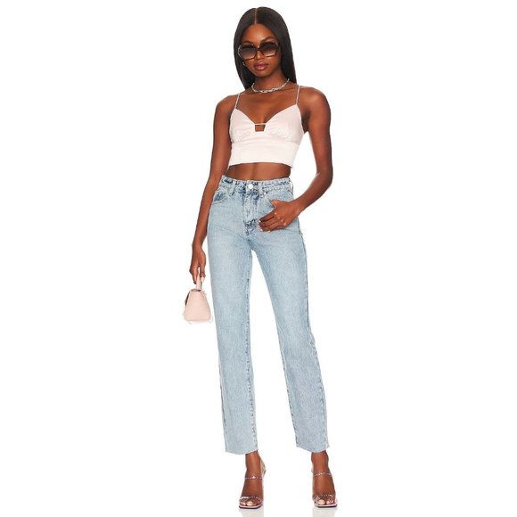 superdown Denim - Superdown Dylan Straight Denim Jean Blue Wash Women's Size 25